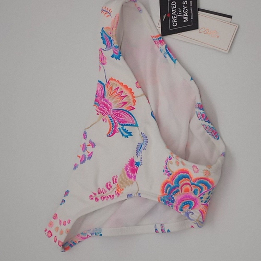 Salt + Cove Jacobean Hipster Bikini Bottom White M